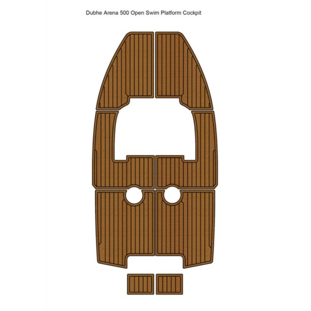 Dubhe Arena 500 Open Swim Platform Cockpit Traction Mats Eva Foam Boat Flooring Marine Decking Hzchione