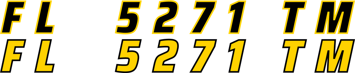 EVA Foam Jetski Registration Number Sticker Hzchione