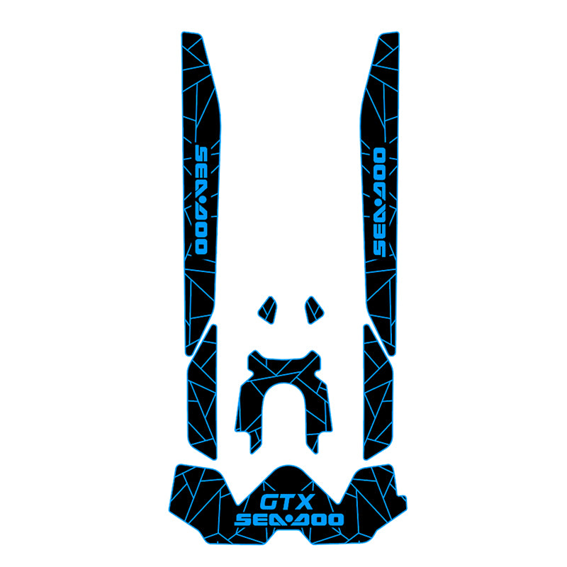2019-2024 Sea Doo GTX PRO Customize Jet Ski Mats Hzchione Black Blue-Sea Doo+GTX
