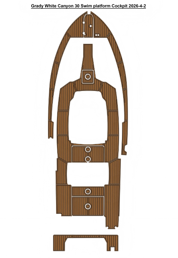 Grady White Canyon 30 Swim platform Cockpit Traction Mats Eva Foam Boat Flooring Marine Decking Hzchione