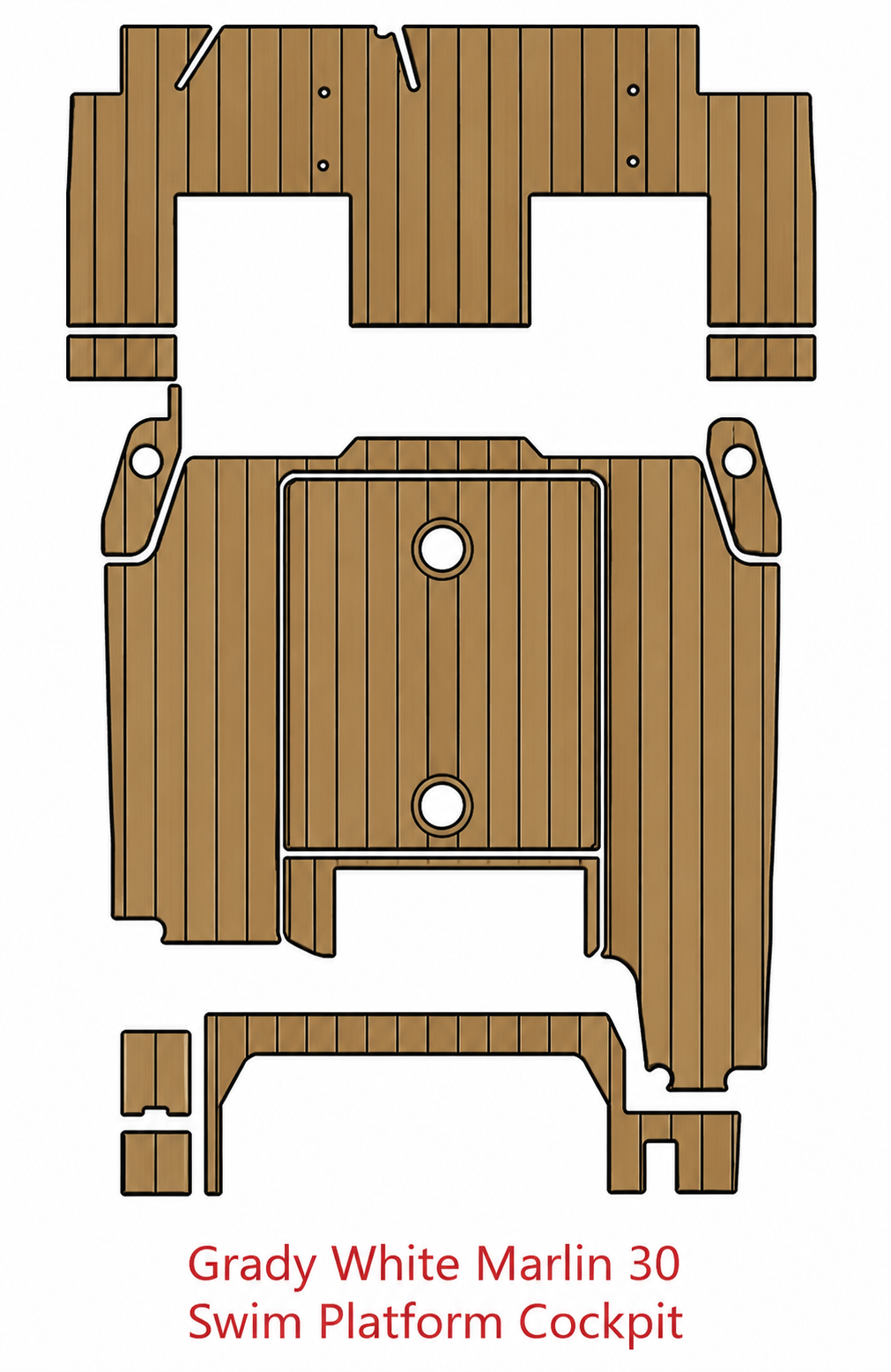 Grady White Marlin 30 Swim Platform Cockpit Traction Mats Eva Foam Boat Flooring Marine Decking Hzchione