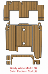 Grady White Marlin 30 Swim Platform Cockpit Traction Mats Eva Foam Boat Flooring Marine Decking Hzchione