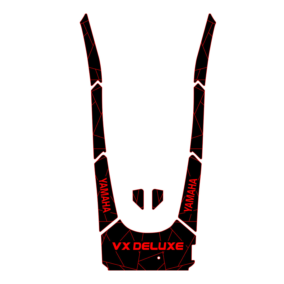 2021-2025 Yamaha VX-C/VXCRUISER/HO/DELUXE EVA Foam Boat Flooring Jet Ski Traction Mats Hzchione Black Red