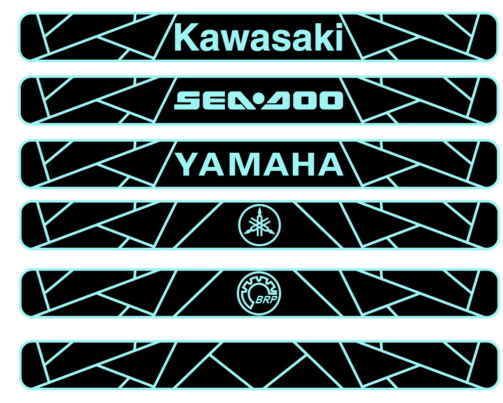 Hzchione PWC Traction Gunnel Pad Non-Slip Jet Ski Side Mat Hzchione