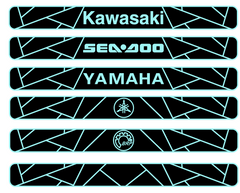 Hzchione PWC Traction Gunnel Pad Non-Slip Jet Ski Side Mat Hzchione