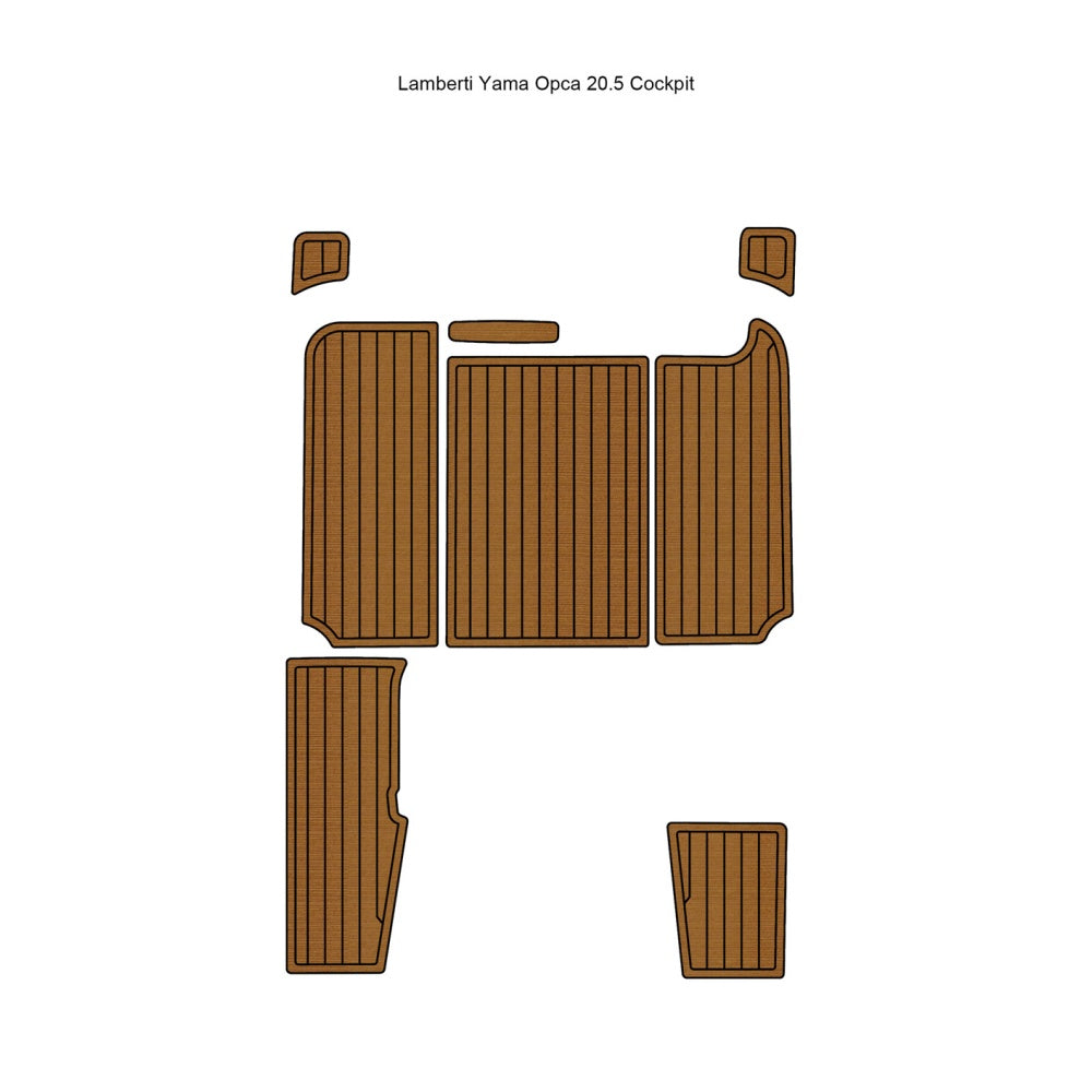 Lamberti Yama Opca 20.5 Cockpit Traction Mats Eva Foam Boat Flooring Marine Decking Hzchione