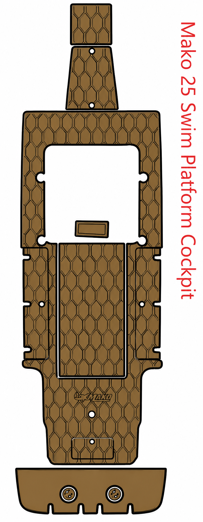 Mako 25 Swim Platform Cockpit Traction Mats Eva Foam Boat Flooring Marine Decking