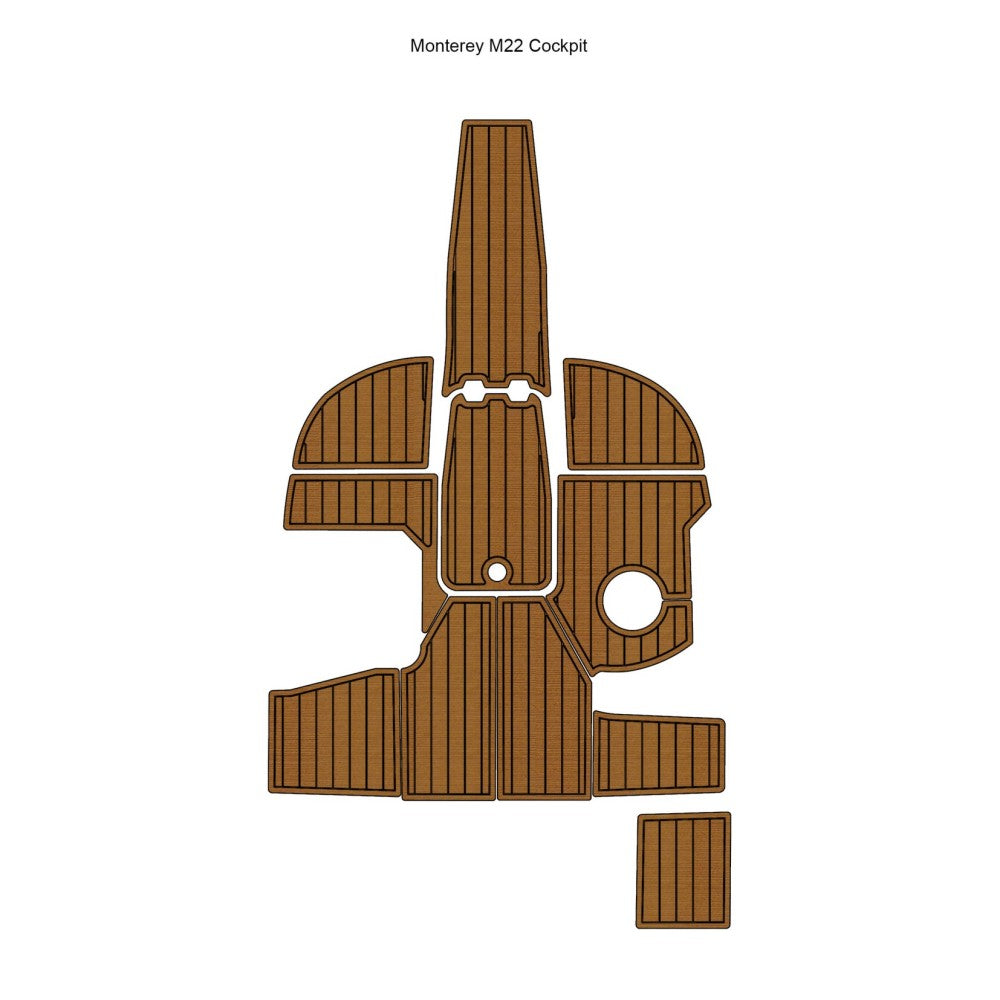 Monterey M22 Cockpit Traction Mats Eva Foam Boat Flooring Marine Decking