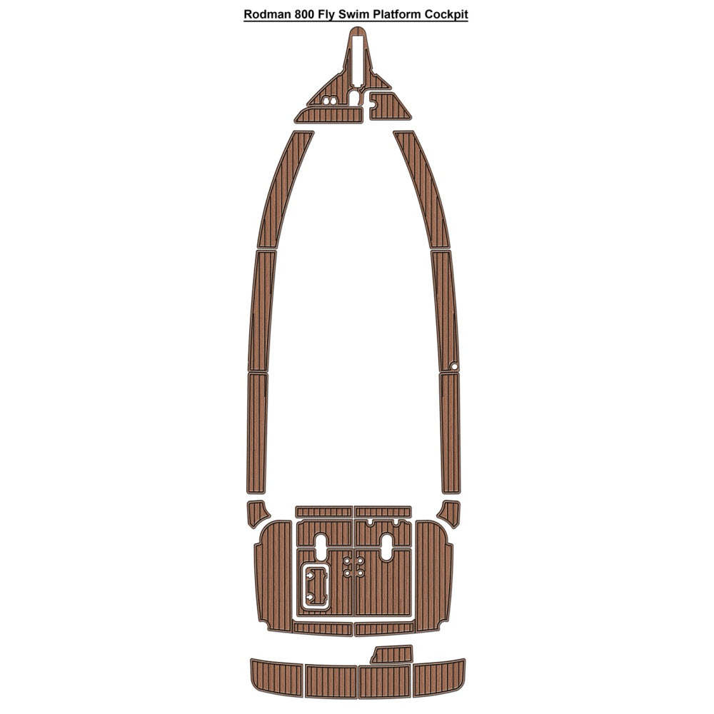 Rodman 800 Fly Swim Platform Cockpit Traction Mats Eva Foam Boat Flooring Marine Decking Hzchione