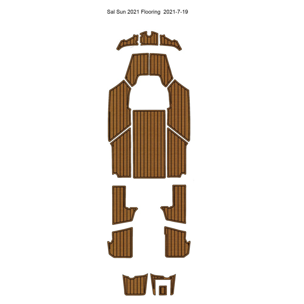 Sal Sun 2021 Flooring Boat EVA Faux Teak Deck Floor Pad Traction Mats Eva Foam Boat Flooring Marine Decking Hzchione