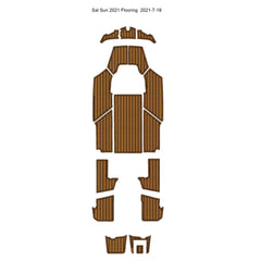 Sal Sun 2021 Flooring Boat EVA Faux Teak Deck Floor Pad Traction Mats Eva Foam Boat Flooring Marine Decking Hzchione