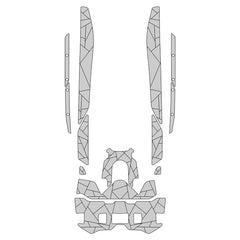 2025 Sea Doo Explorer Pro Customize Jet Ski Mats Foam Boat Decking Kits Hzchione Light Gray Black-Irregular Line