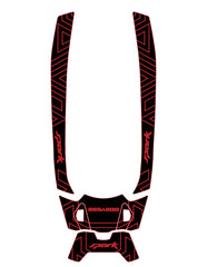 2024-2025 Sea Doo SPARK TRIXX 3 UP Customize Jet Ski Mats Non-Slip Motorboat Traction Mat Hzchione Black Red