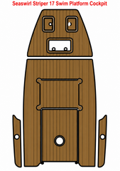 Seaswirl Striper 17 Swim Platform Cockpit Traction Mats Eva Foam Boat Flooring Marine Decking Hzchione