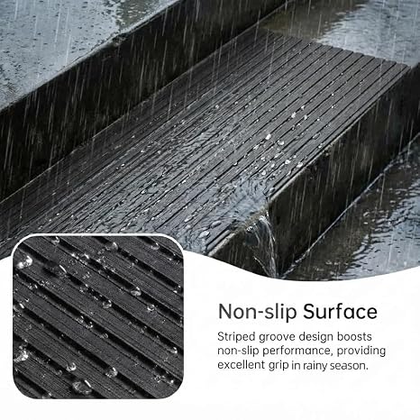 Outdoor EVA Foam Stair Treads, Waterproof Peel-and-Stick Step Pads Hzchione