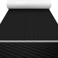 Outdoor EVA Foam Stair Treads, Waterproof Peel-and-Stick Step Pads Hzchione 94.5''x16.1'' Black