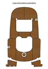 Trophy 19 Swim Platform Cockpit Traction Mats Eva Foam Boat Flooring Marine Decking Hzchione