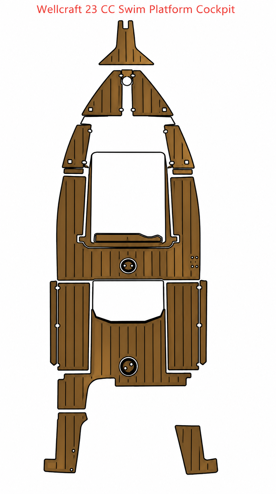 Wellcraft 23 CC Swim Platform Cockpit Traction Mats Eva Foam Boat Flooring Marine Decking Hzchione