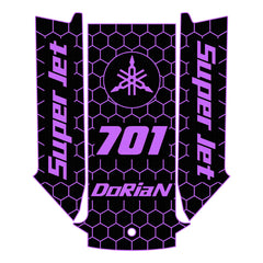1996-2020 YAMAHA SUPER JET 650/700 EVA Foam Boat Flooring Jet Ski Traction Mats Hzchione Black Purple-Design 1