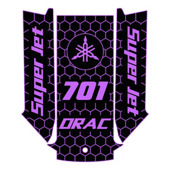 1996-2020 YAMAHA SUPER JET 650/700 EVA Foam Boat Flooring Jet Ski Traction Mats Hzchione Black Purple-Design 2