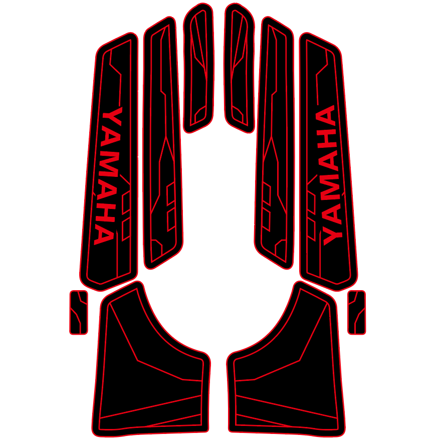 1999-2004 Yamaha XL 1200 Ltd XLT 1200 EVA Foam Boat Flooring Jet Ski Traction Mats Hzchione Black Red-Yamaha