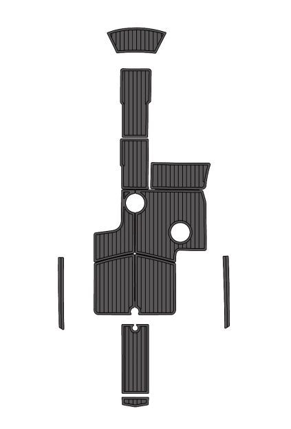 2013-2016 MasterCraft X2 Traction Mats Eva Foam Boat Flooring Marine Decking Hzchione Dark Grey Black