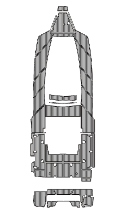 2022 Blackfin 332 CC Traction Mats Eva Foam Boat Flooring Marine Decking Hzchione Light Grey Black