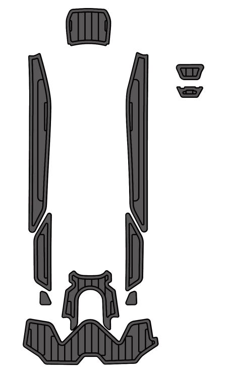 2019 Sea Doo GTX Traction Mats Eva Foam Boat Flooring Marine Decking Hzchione Dark Grey Black