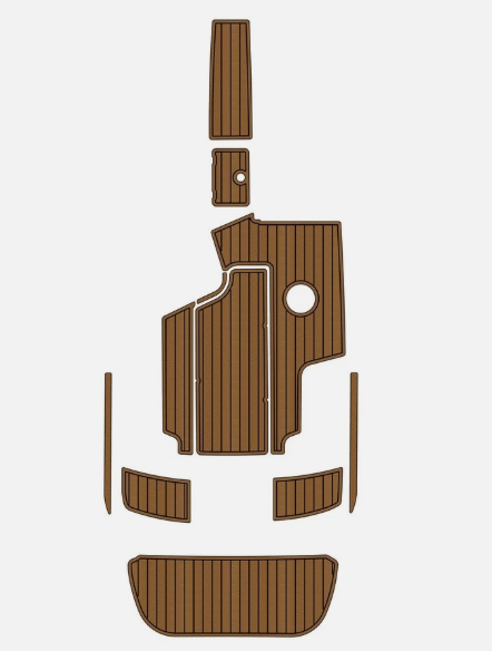 2007 Centurion Enzo 230 Traction Mats Eva Foam Boat Flooring Marine Decking Hzchione Brown Black