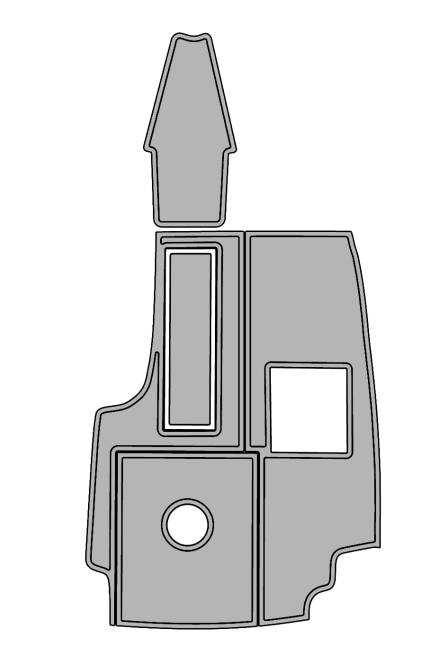 2000 MasterCraft 205V Prostar Traction Mats Eva Foam Boat Flooring Marine Decking Hzchione Light Grey Black