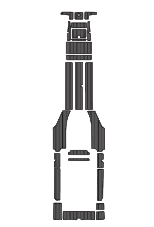 2004 Advantage Party Cat 28 Traction Mats Eva Foam Boat Flooring Marine Decking Hzchione Dark Grey Black
