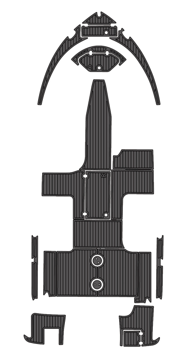 2012 Robalo R227 Traction Mats Eva Foam Boat Flooring Marine Decking Hzchione Dark Grey Black