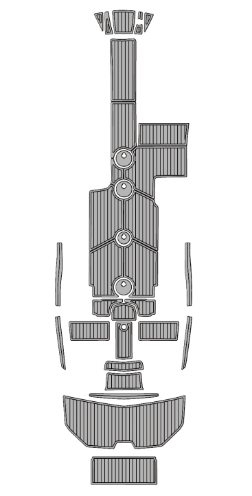 2015-2018 MasterCraft X23 Traction Mats Eva Foam Boat Flooring Marine Decking Hzchione Light Grey Black