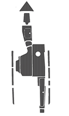 2002 Centurion Escalade Version 1 Traction Mats Eva Foam Boat Flooring Marine Decking Hzchione Dark Grey Black