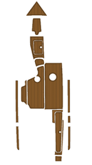 2002 Centurion Escalade Version 2 Traction Mats Eva Foam Boat Flooring Marine Decking Hzchione Brown Black