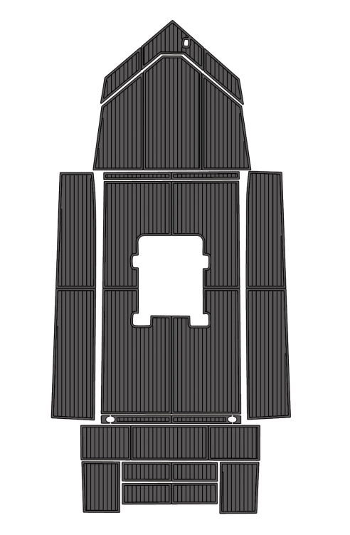 2003 Alumacraft 20CC Traction Mats Eva Foam Boat Flooring Marine Decking Hzchione Dark Grey Black