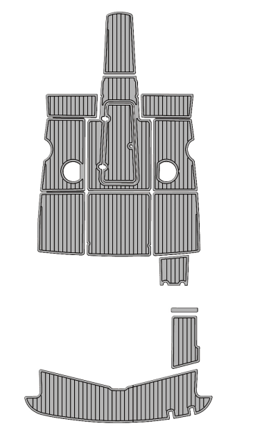 2013 Glastron 205GT Traction Mats Eva Foam Boat Flooring Marine Decking Hzchione Light Grey Black
