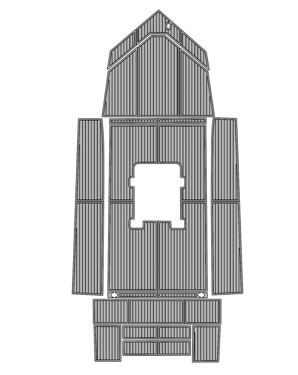2003 Alumacraft 20CC Traction Mats Eva Foam Boat Flooring Marine Decking Hzchione Light Grey Black