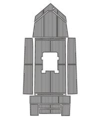 2003 Alumacraft 20CC Traction Mats Eva Foam Boat Flooring Marine Decking Hzchione Light Grey Black