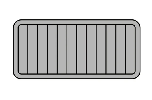 BISON 50 QT Cooler Pad Hzchione Light Grey Black