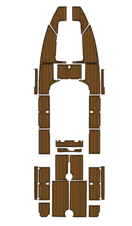 2006 Wellcraft CCF Traction Mats Eva Foam Boat Flooring Marine Decking Hzchione Brown Black