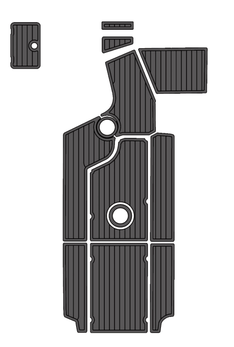 2014 Centurion SV244 Traction Mats Eva Foam Boat Flooring Marine Decking Hzchione Dark Grey Black