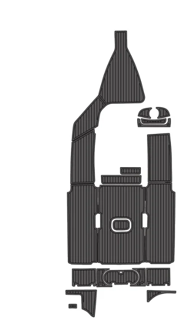 2021 Tidewater 232 LXF Traction Mats Eva Foam Boat Flooring Marine Decking Hzchione Light Grey Black