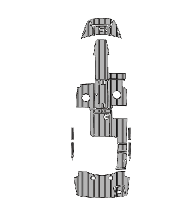 2008 Four Winns SL262 Traction Mats Eva Foam Boat Flooring Marine Decking Hzchione Gray Black