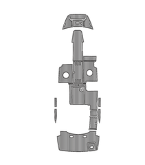 2008 Four Winns SL262 Traction Mats Eva Foam Boat Flooring Marine Decking Hzchione Gray Black