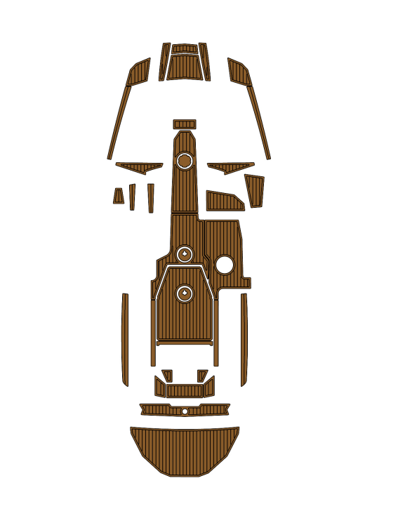 2018-2019 Moomba Helix Traction Mats Eva Foam Boat Flooring Marine Decking Hzchione Brown Black