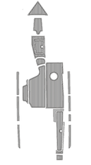 2002 Centurion Escalade Version 1 Traction Mats Eva Foam Boat Flooring Marine Decking Hzchione Light Grey Black