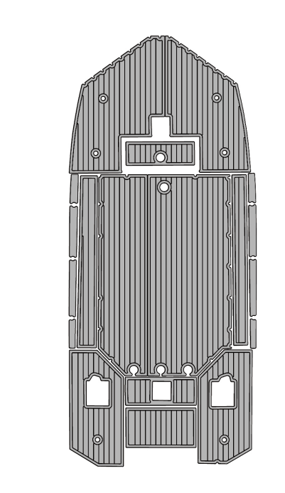 2023 Tracker 1564 Traction Mats Eva Foam Boat Flooring Marine Decking Hzchione Light Grey Black