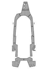 2023 Axopar 28' Aft Cabin Traction Mats Eva Foam Boat Flooring Marine Decking Hzchione Light Grey Black
