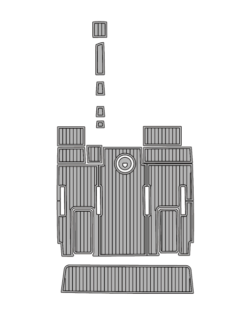 2006 Donzi 35 ZR Traction Mats Eva Foam Boat Flooring Marine Decking Hzchione Light Grey Black
